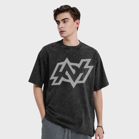 Camiseta de algodão lavada para homens e mulheres, zona sem zeros, camisa sábia, tops retrô de jogos, streetwear de hip hop, verão